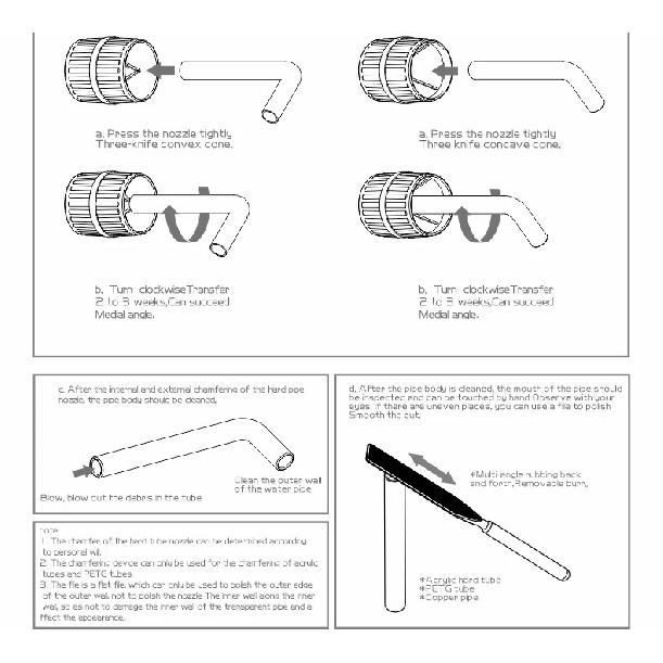 Bykski CB-PA90D-14 PC water cooling bending hard tube acrylic pre-bending 90 degree OD12/14/16mm 50*20cm transparent hard pipe
