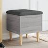 VidaXL Storage Bench, Chest with Lid, Shoe Bench with Seat, Living Room Stool, Modern, Sonoma Grey 835066