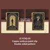 JIANWU Vintage Flower Castle Character Landscape Material Collage Anti-wrinkle Metal Clip Creative Journal Stationery