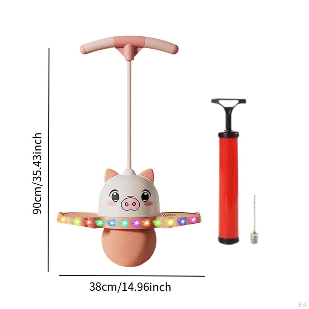 Мяч-прыгун Pogo Jump Ball, прыгающая доска для упражнений для мальчиков и девочек с легкой игрушкой для прыжков в высоту для тренировок