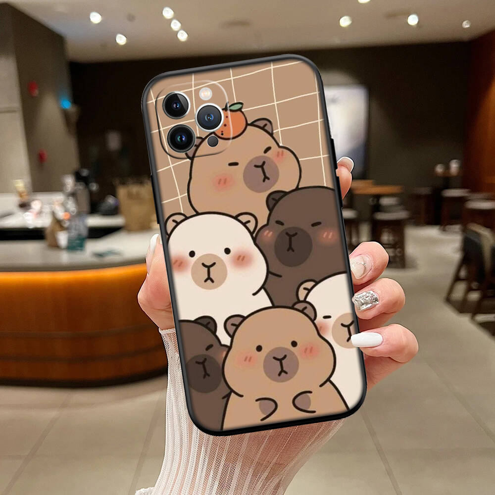 Cartoon Capybara Case for Samsung A06 A35 A25 A24 A15 A05S A05 M55 M35 M15 A02 A12 A13 A10 A16 A20 A30 A22 A31 A32 A33 A42 A50