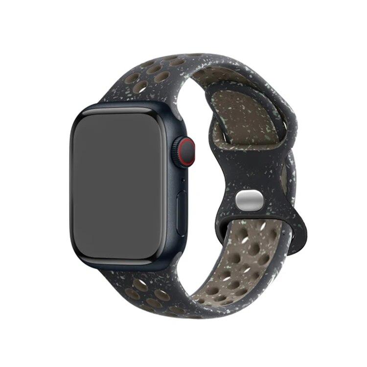 Силиконовый ремешок для Apple Watch Band Ultra2 49 мм Серии 9 8 7 41 мм 45 мм 38 мм 42 мм Спортивный браслет iWatch 7 6 SE 5 4 3 44 мм 40 мм