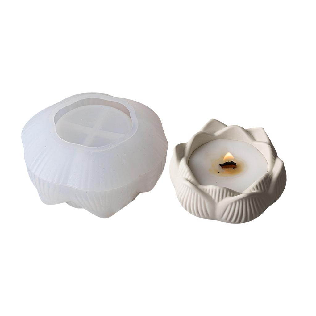 3D Flower Resin Jar Molds Flower Candle Cup Silicone Molds for Epoxy Resin Candle Holder Storage Jar Home Decoration