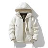 Men Women Winter Cotton Padded Jacket Female Casual Cargo Overcoat Hooded Short Graphene Parkas