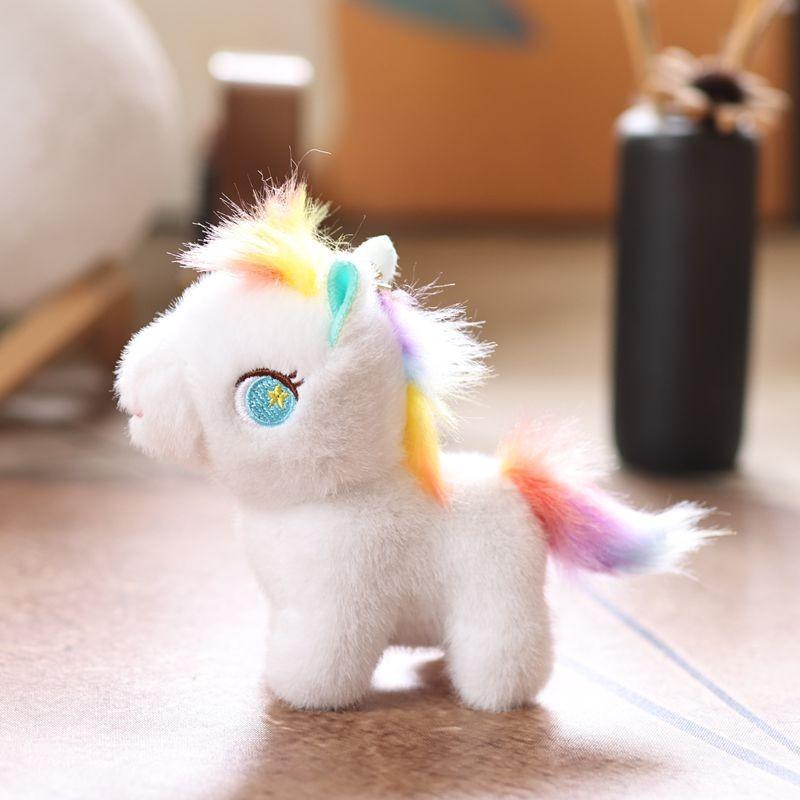 Adorable Horse Plush Doll With Pp Cotton Filling For Backpack And Keyring Use
