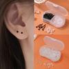 50Pcs Lightweight Resin Stud Earrings Hypoallergenic Ear Needle Glue Stick For New Piercing