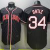 Boston Red Sox 34 Ortiz Black Baseball Jersey 2026 Edition Unisex Fan Apparel