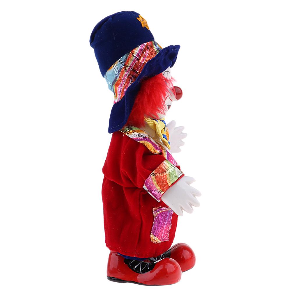 7-дюймовая кукла-клоун - может сидеть и стоять, ручная роспись Арлекин, украшение для дисплея, Валентина