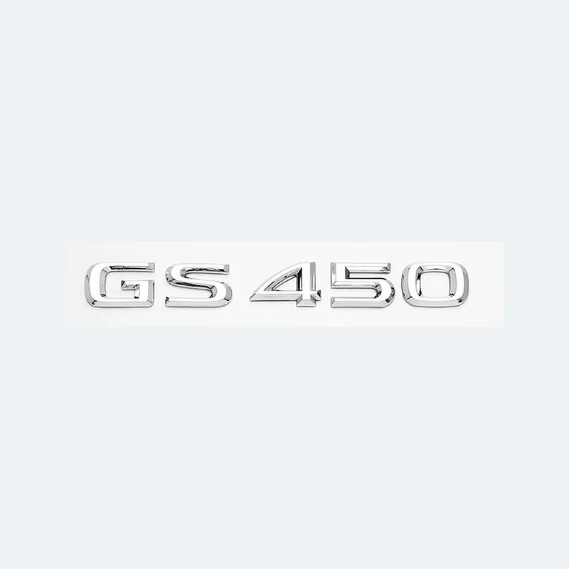 Chrome Black 3D Letters GS200t GS250 GS300 GS400 GS460 GS450h Emblem Car Trunk Logo Sticker Accessories For Lexus GS Series