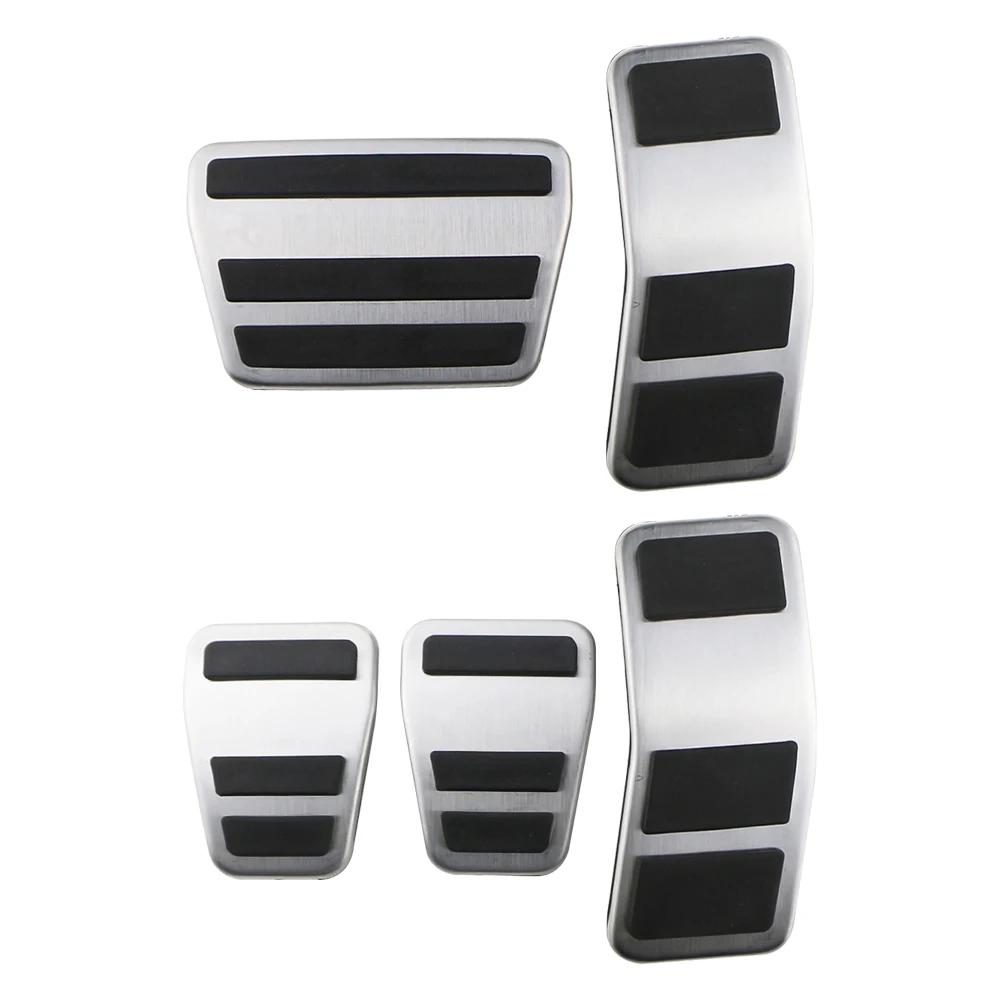 Car Pedals for Ford Fiesta Mk7 2007 2008 2009 2010 2011 2012 AT Gas Brake Clutch Pedal Cover Pad Stainless Steel Accessories