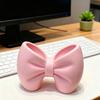 Розовый держатель для зубных щеток в виде банта 3D-печать Форма банта-узла Органайзер для зубных щеток Зубной пасты Кистей для макияжа Многофункциональный настольный органайзер для