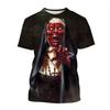 Horror Movie The Nun Graphic T-shirts 3D Print Men/Women Short Sleeve O-Neck T-shirt Oversized Streetwear Harajuku Tees Y2k Tops