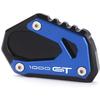 For Suzuki GSX-S 1000GT 2022 Motorcycle CNC Support Extension Plate Kickstand Side Stand Pad gsxs 1000 gt gsxs1000gt Accessories (blue)
