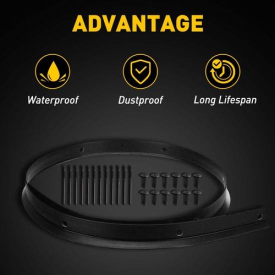 FOR 2018- Dodge Challenger Front Hood Bumper Weatherstrip Seal And Rivets EV