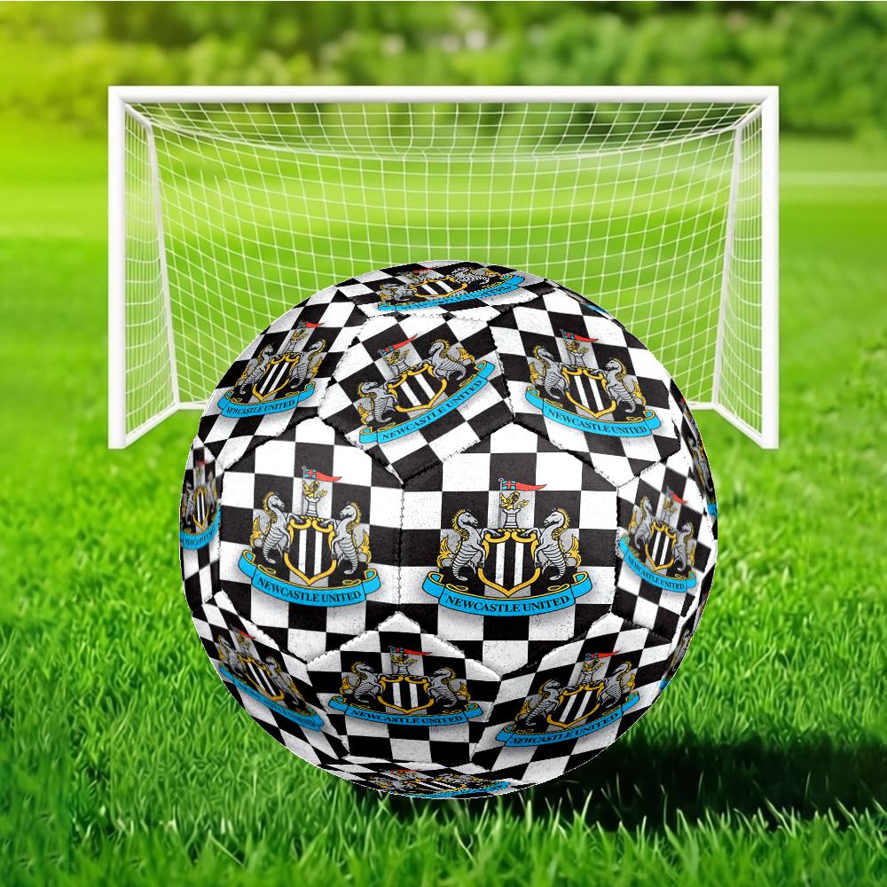 United Crest Printed Size 5 Soccer Ball - Durable, Machine-stitched, Soft and Comfortable, Suitable for Training and Matches Gift