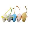 5 Pcs Plush Mouse Cat Toy Interactive Stuffed Mouse Kitty Chew Toy Cat Teeth Cleaning Mice Toy for Indoor Cats