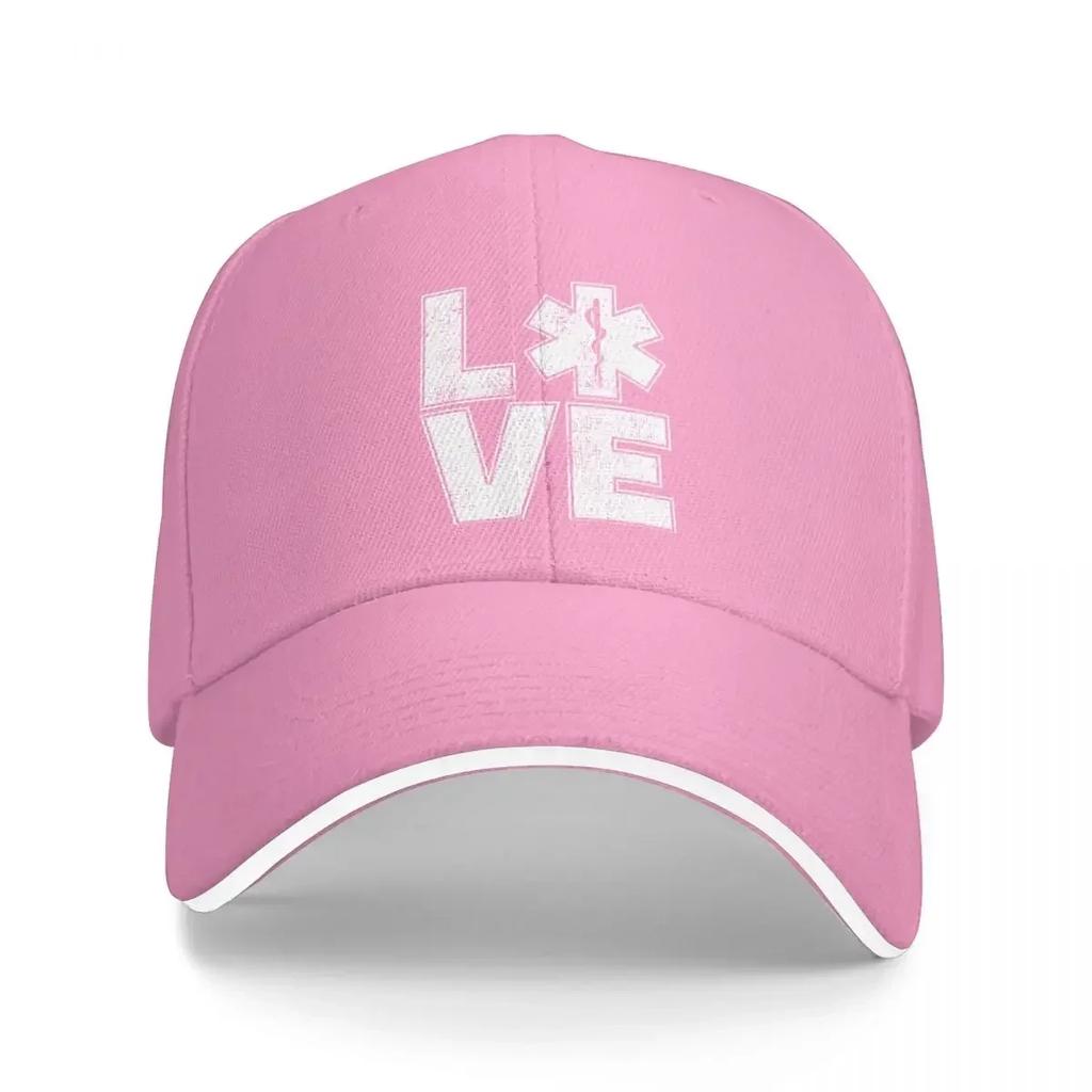 EMT Love Paramedic Baseball Cap Casual Trucker Hat Spring Unisex Women Tennis Skate Baseball Caps