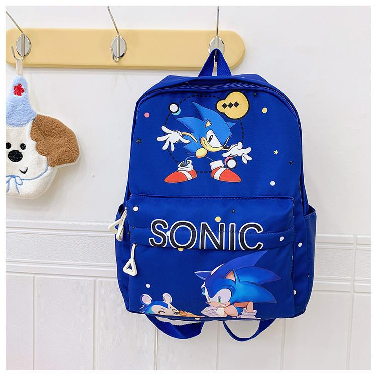 Детский мультяшный рюкзак Sonic из легкого нейлона для использования в детском саду и школе