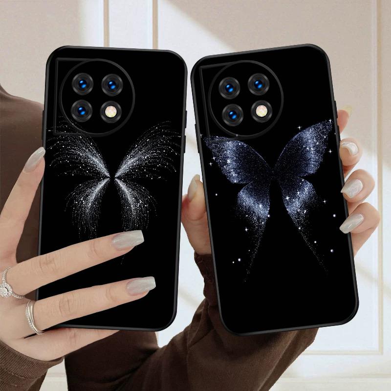 Белая бабочка Для Oneplus 8T 9 9R 10 Pro 11 12 13 13R 5G ACE 5 Nord2 4 CE 3 4 Lite N20 SE N200 силиконовый мягкий чехол для телефона