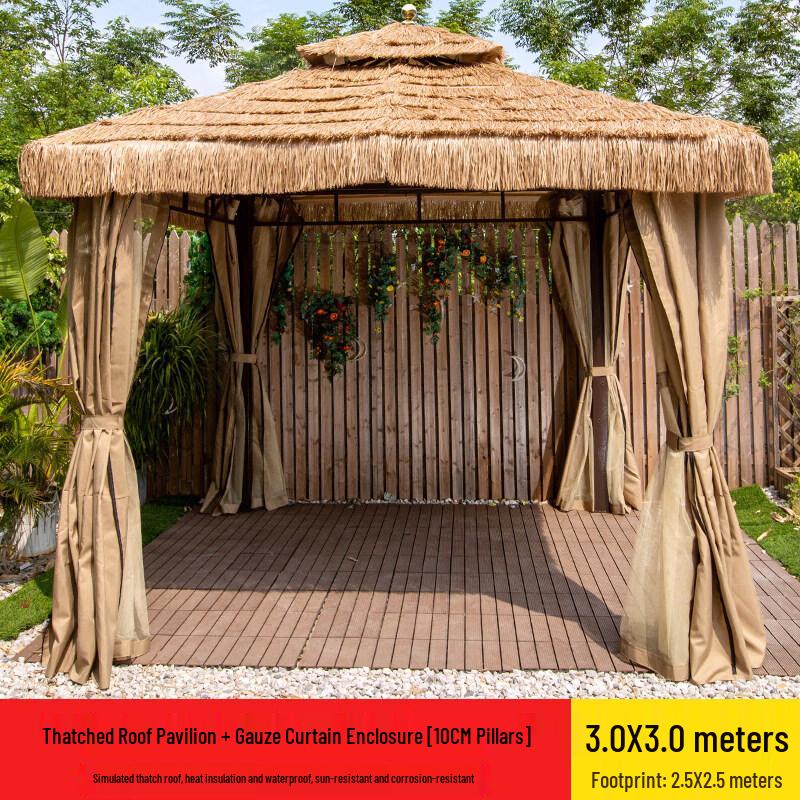 Outdoor Thatched Gazebo Pavilion