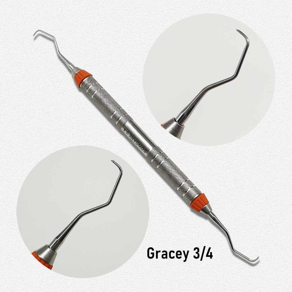 1 шт. Высококачественные стоматологические кюретки Грейси Пародонтальный скейлер Нержавеющая сталь Пародонтальные костные кюретки Перио