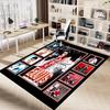 Elvis Presley Rock 'N' Roll Carpet For Playroom Bedroom Living Room Sofa Home Decorkids Game Area Rug Nonslip Floor Mat