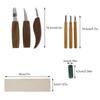 Wood Carving Tool Set Chisel Chisel Woodworking Tool Suitable for Beginners Woodworking DIY Craft Enthusiasts