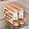 Multi-layer Fridge Egg Storage Rack Large Capacity Automatic Rolling Space-Saving Refrigerator Egg