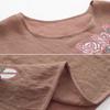 (XL-4XL) Женская свободная домашняя одежда с коротким рукавом и цветочным принтом, футболка, топ, брюки, домашний наряд
