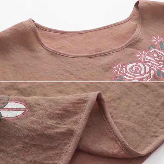 (XL-4XL) Женская свободная домашняя одежда с коротким рукавом и цветочным принтом, футболка, топ, брюки, домашний наряд