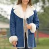 Women's Loose Casual Solid Color Lapel Long Sleeved Plus Velvet Jacket Fashionable Jacket