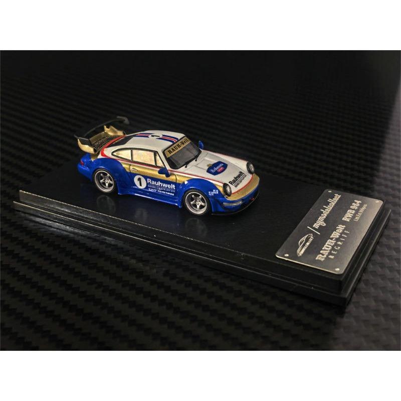 До MC 1:64 RWB 964 High Wing литая модель автомобиля из сплава, игрушка в подарок для мальчиков, предмет для коллекции взрослых.