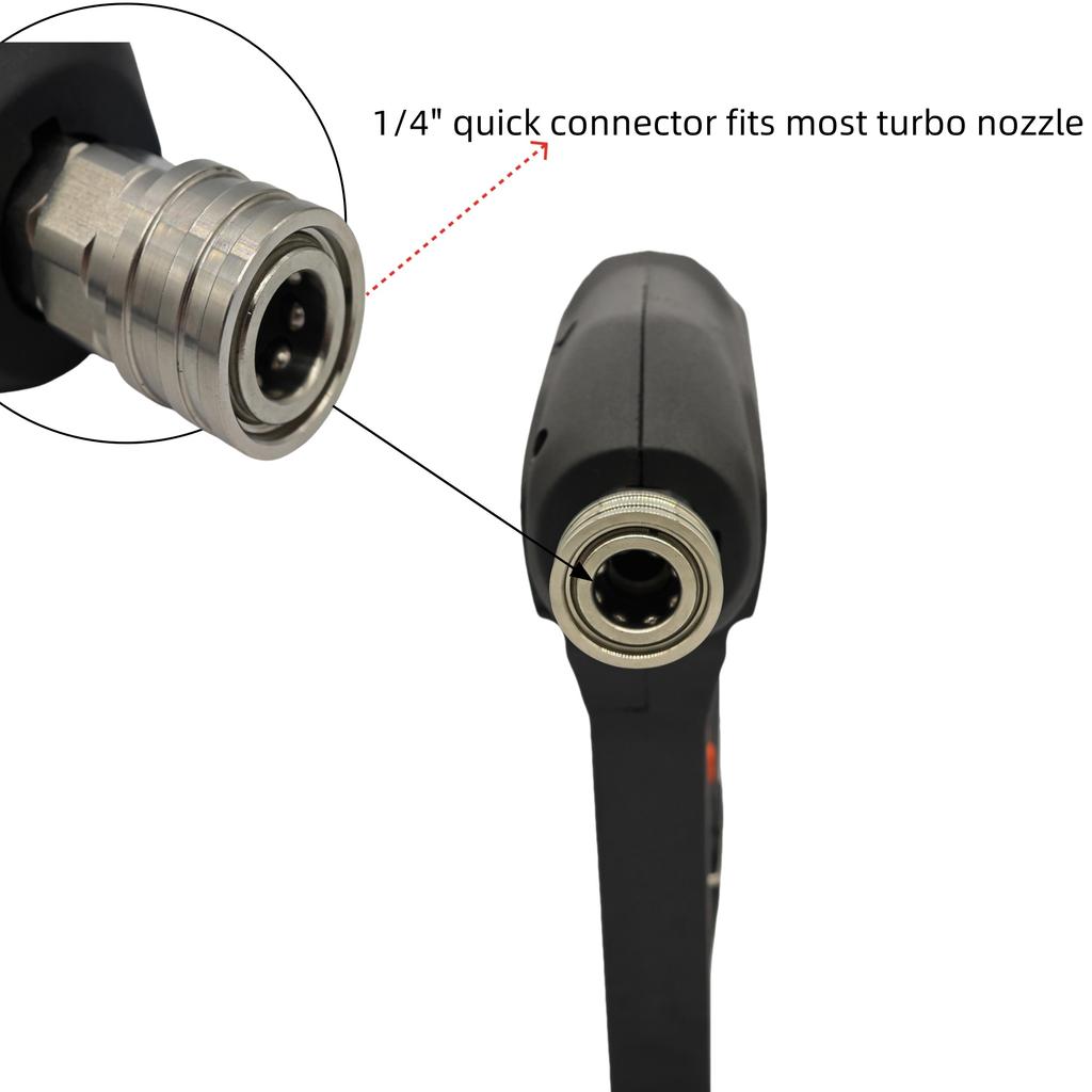 High Performance New Arrival High Pressure Short Gun Car Washing Spraying Water Gun Car Cleaner 1/4" Quick Connect Nozzle