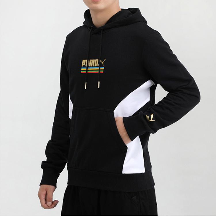 Puma Tfs Unity Hoodie Мужские топы Черный 599287-01