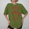 Unisex Women Por la Unisexana cafe por la tarde ron T Shirt Pure Cotton Graphic Print Tee Shirts Top Clothing