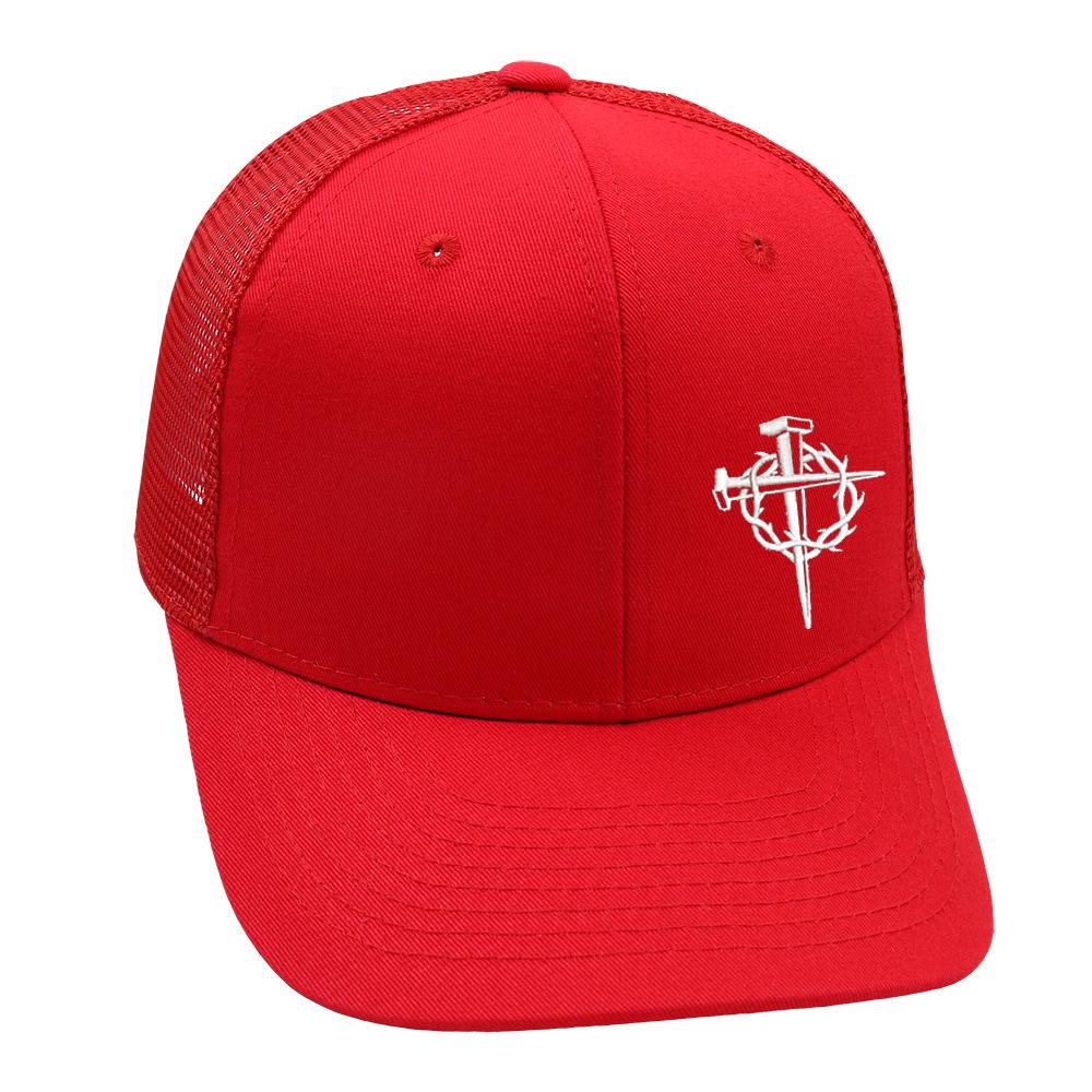 Hot Sale Wire Cross Embroidery Baseball Cap Slightly Bent Mesh Summer Men's and Women's Medium Purple Outdoor Sports Sun Hat