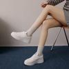 Thick-soled Solid Color Little White Shoes Women's Autumn New Round Head Casual Shoes Student Versatile Board Shoes