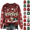 Women's Fashion Casual Round Neck Long Sleeve Top Printed Pullover Sweatshirt