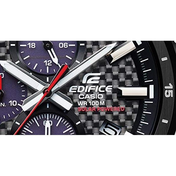 Casio Мужские часы Edifice Chronograph EQS-900DB-1A, на солнечной батарее, Черно-серебристые