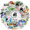 35pcs-50pcs Realistic Nature Stickers Colorful Animals DIY Stickers Animal Stickers For Laptop Motorcycle Luggage Phone Guitar