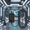 USB-усилитель напряжения Преобразует 5 В в 12 В с интеллектуальным чипом Для устройств RJ11/DC5521/DC35135 Прочный ПВХ-шнур