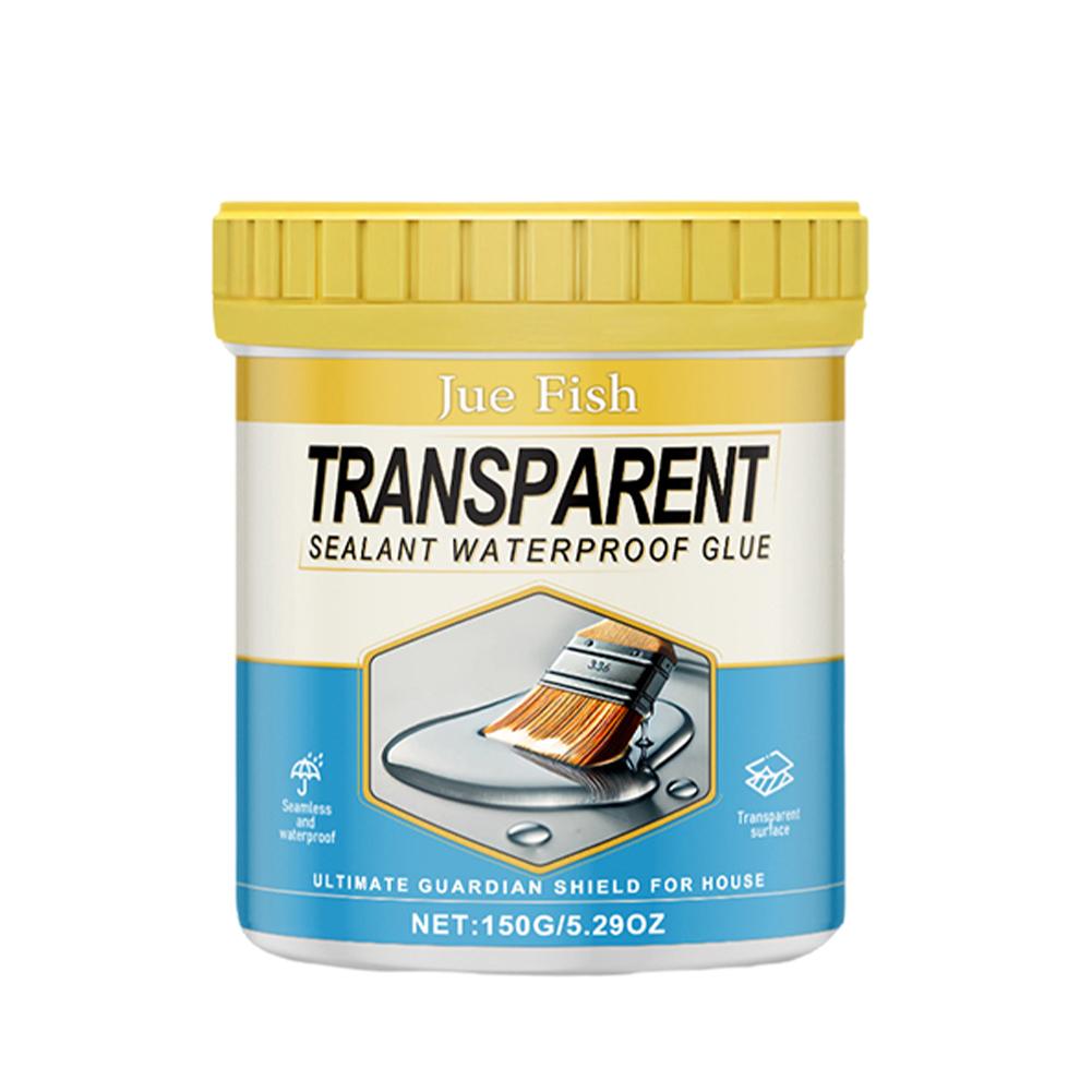 Transparent Waterproof Anti-Leakage Agent with Brush Strong Bonding Adhesive Sealant for Indoor & Outdoor for Roof Wall Bathroom