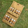 Portable Spice Bag with 10 Spice Jars Canvas Seasoning Storage Bag Organizer Seasoning