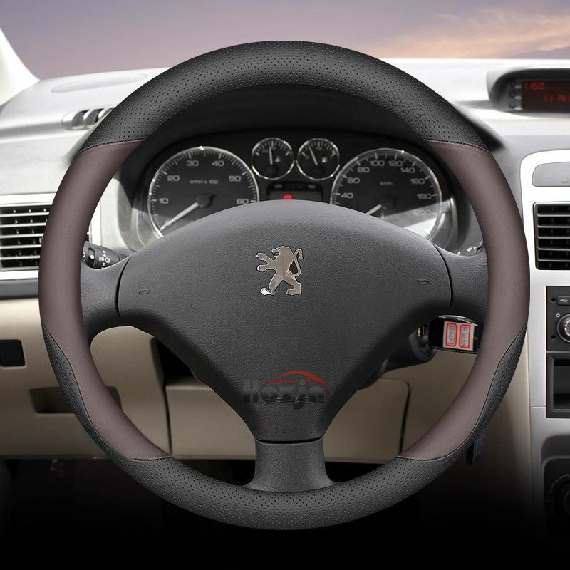 35 см 38 см Кожаная оплетка на руль автомобиля для Peugeot 5008 408 308 Rifter e-Expert Expert e-Traveller Landtrek Аксессуары