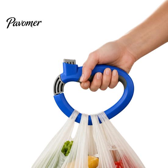 Удобная ручка-захват для переноски продуктовых сумок, Эргономичный держатель для покупок и мусора, Прочный, Легкий пластиковый инструмент для переноски, Многоразовый