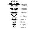 Halloween Bats Decorations,3D Pvc Bat on The Wall,Black Bats Wall Stickers,Halloween Scary Props Party Supplies DIY Decoration