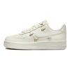 Air Force 1 07 LX Mini Swoosh — женские кроссовки цвета металлик, золото, белый парус FV3654-111