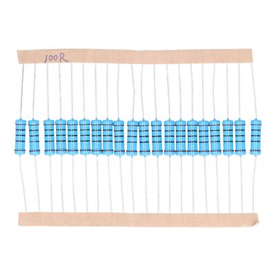 20 шт. 100 Ом резисторы металлическая пленка 2 Вт 1% допуск сопротивления электронные аксессуары