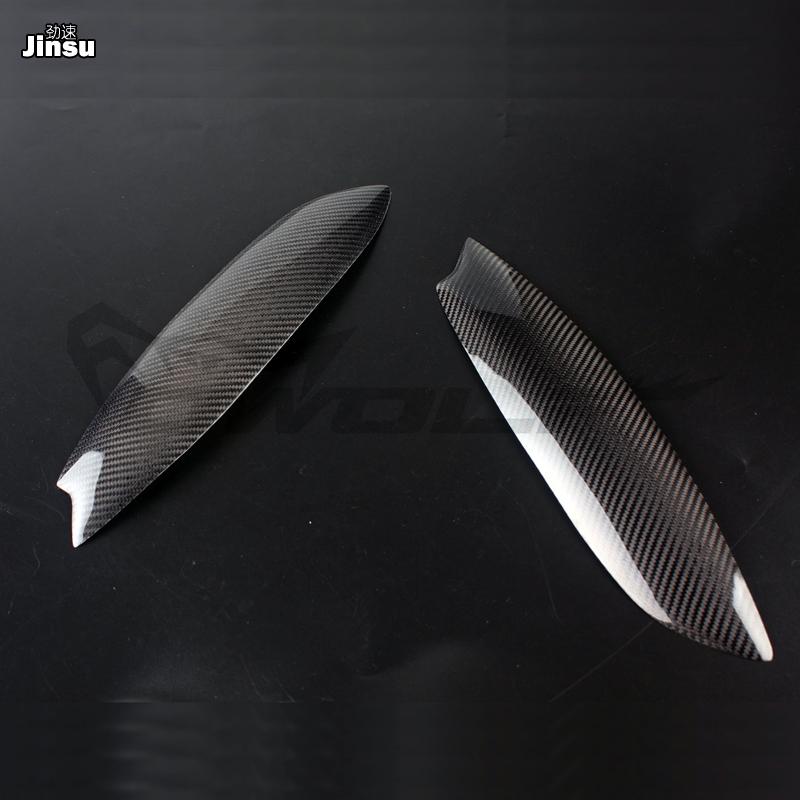High Quality Real Carbon Fiber decoration Headlights Eyebrows Eyelids cover for VW golf 5 MK5 GTI R32 2005 2006 2007 2008 2pcs