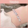Elegant Zircon Wisteria Bracelet For Women Delicate And Luxurious Floral Design